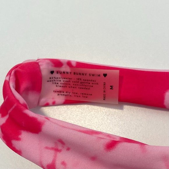 NWOT Sunny Bunny Swim Joey Pink Tie Dye Bikini Bottom - Picture 3 of 7